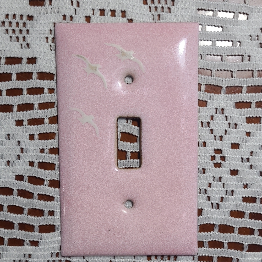 Pink and Red Light Switch Covers